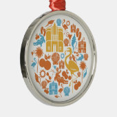 Florida-pictogrammen Metalen Ornament (Rechts)