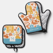 Florida-pictogrammen Ovenwant & Pannenlap Set (Voorkant / Achterkant)