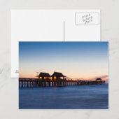 Florida - Pier van Napels op schemergebied briefka Briefkaart (Voorkant / Achterkant)