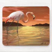 Florida Pink Flamingo Mousepad Muismat (Voorkant)