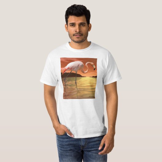 Florida Pink Flamingo T-shirt (Voorkant volledig)