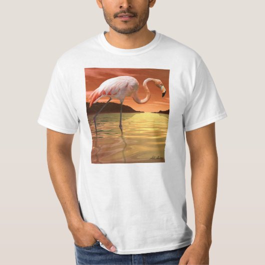 Florida Pink Flamingo T-shirt (Voorkant)