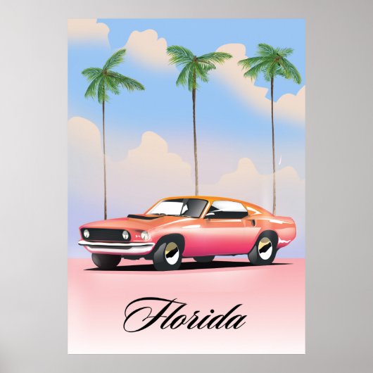 Florida Pink Sunset Poster (Voorkant)