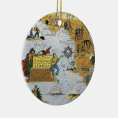 Florida Pirate Map Ornament (Rechts)