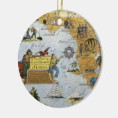 Florida Pirate Map Ornament (Links)