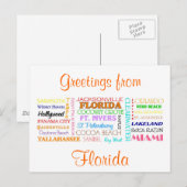 Florida plaatst briefkaart (Voorkant / Achterkant)