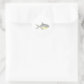 Florida Pompano Ronde Sticker (Tas)