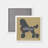 Florida Poodle Rescue 25 jaar magneet (Voorkant / Achterkant)