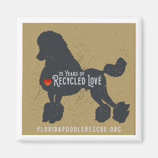 Florida Poodle Rescue 25 jaar magneet