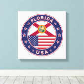 Florida, poster, canvas, canvas afdruk (Insitu (Houten vloer))