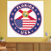 Florida, poster, canvas, kwadraat, groot, canvas afdruk (Insitu (Woonkamer))