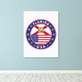 Florida, poster, canvas, portret canvas afdruk (Insitu (Houten vloer))