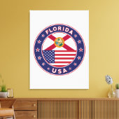 Florida, poster, canvas, portret canvas afdruk (Insitu (Woonkamer))