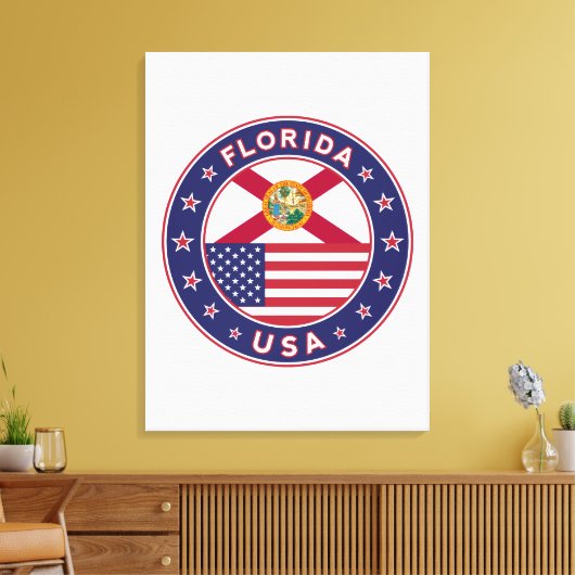 Florida, poster, canvas, portret canvas afdruk (Insitu (Woonkamer))
