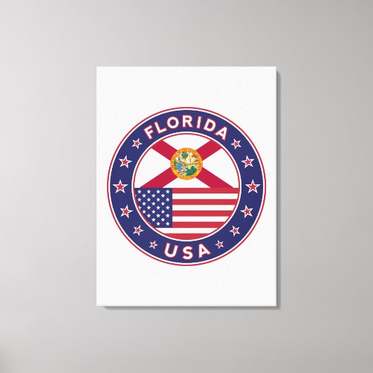 Florida, poster, canvas, portret canvas afdruk (Voorkant)