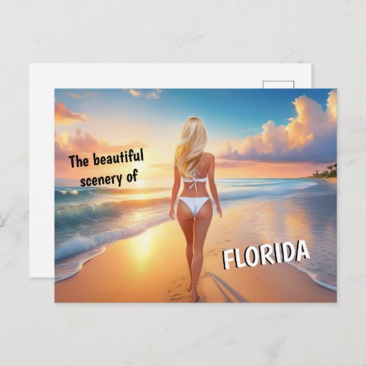 Florida - prachtig landschap briefkaart (Voorkant / Achterkant)
