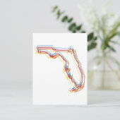 florida pride blur briefkaart (Staand voorkant)