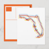 florida pride blur briefkaart (Voorkant / Achterkant)