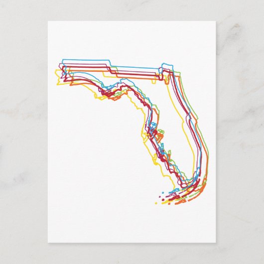 florida pride blur briefkaart (Voorkant)
