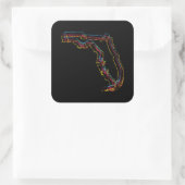 florida pride blur vierkante sticker (Tas)