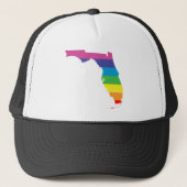 florida pride . gestreept. trucker pet (Voorkant)