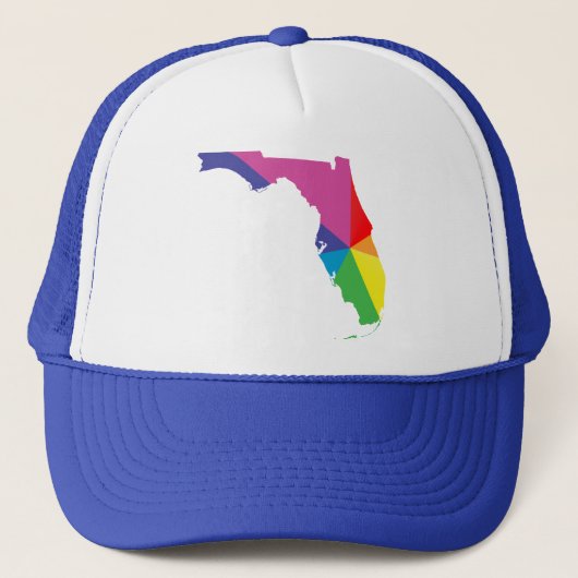 Florida Pride, hoekig. Trucker Pet (Voorkant)