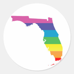 florida pride . ronde sticker