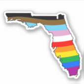 Florida Progress Pride Sticker (Voorkant)