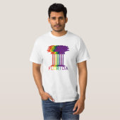 Florida Rainbow Palms T-shirt (Voorkant volledig)
