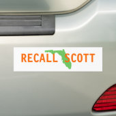 FLORIDA, RECALL SCOTT BUMPERSTICKER (Op auto)