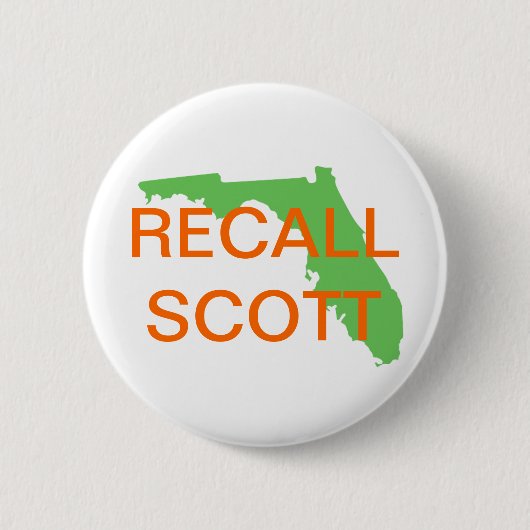 FLORIDA, RECALL SCOTT RONDE BUTTON 5,7 CM (Voorkant)