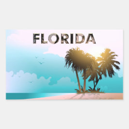 Florida Rechthoekige Sticker