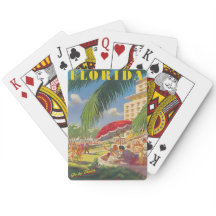 Florida Reisposter Klassieke Speelkaarten
