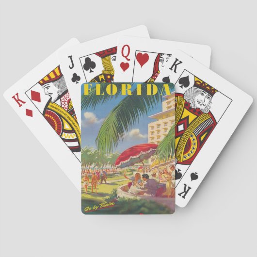 Florida Reisposter Klassieke Speelkaarten (Achterkant)