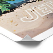 Florida Reisposter Retro Florida Wand Kunst Prin Poster (Hoek)