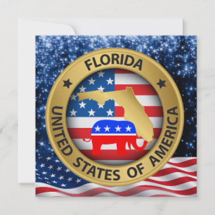 Florida Republikeinse Patriottische Uitnodiging - 