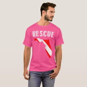 Florida Rescue Diver Diver Diving Divema T-shirt (Voorkant volledig)