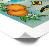 Florida Retro 12x16 Kaart Poster (Hoek)