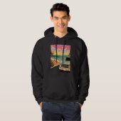 Florida Retro Beach Vacation Souvenir  Florida Sur Hoodie (Voorkant volledig)