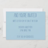 Florida Retro Blauwe Oceaan Strandfeest Kaart (Achterkant)