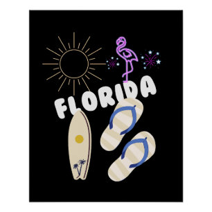 Florida retro Perfect Poster