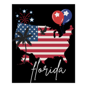 Florida retro Perfect Poster