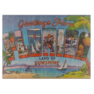 Florida  Retro Postcard Snijplank