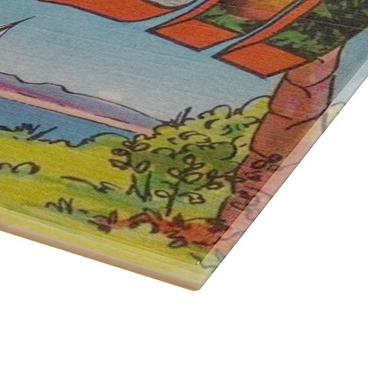 Florida Retro Postcard Snijplank (Hoek)