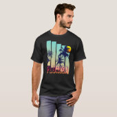 Florida Retro stijl Palm Tree Premium T-shirt (Voorkant volledig)