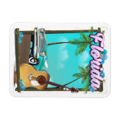 Florida Retro stijl reisposter Magneet (Horizontaal)
