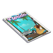 Florida Retro stijl reisposter Notitieboek (Rechterzijde)