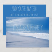 Florida Retro Strand Oceaan Feest Kaart (Voorkant / Achterkant)