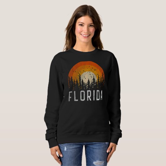 Florida Retro Style  70s 80s 90s Mannen Vrouwen Trui (Voorkant volledig)