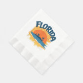  Florida Retro T-shirt Design Zonneschijn Servet (Hoek)